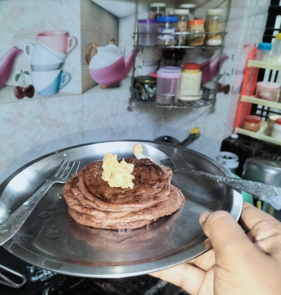 Healthy Ragi Banana Pancake π₯